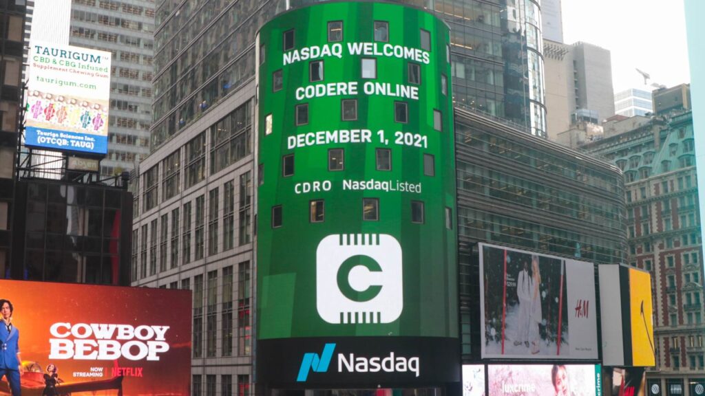 Codere Online Files apeliacija dėl Nasdaq išbraukimo iš biržos sprendimo