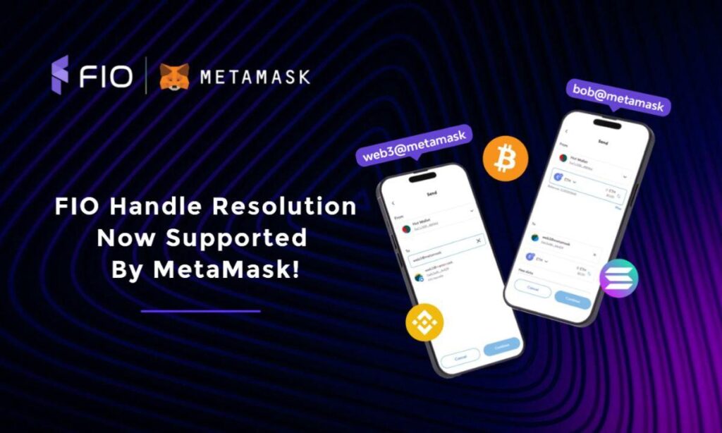 „FIO Handle Resolution“ dabar palaiko „Metamask“.