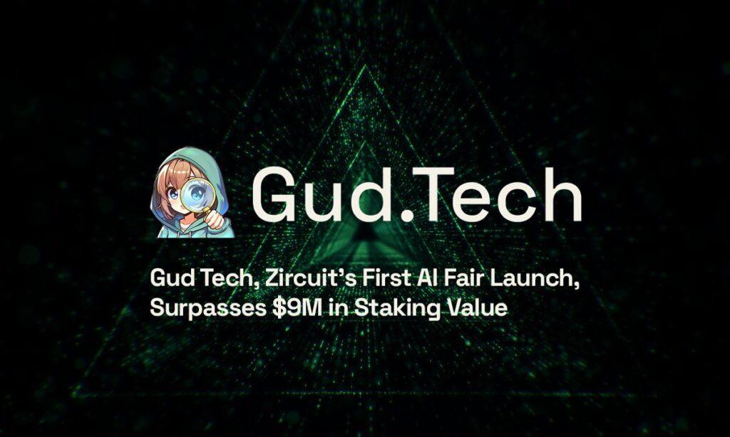 „Gud Tech“, pirmasis „Zircuit“ AI mugės pristatymas, viršija 9 mln.