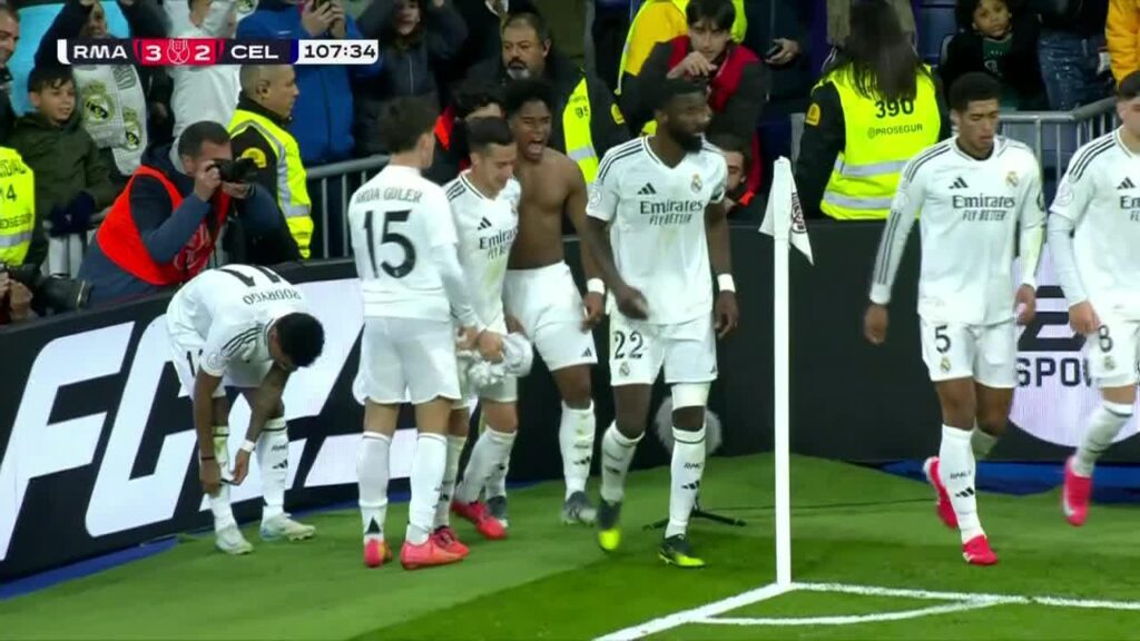 Endrickas Felipe per pratęsimą pelnė pergalingą įvartį Madrido „Real“ gretose