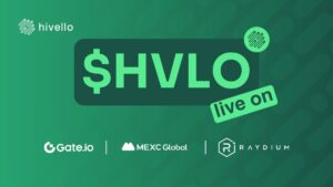 „Hivello's $ hvlo“ žetonas tiesiogiai „Raydium dex“