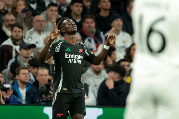 Madrido „Real“ akys Bukayo Saka pralaimėjimas po arsenalo