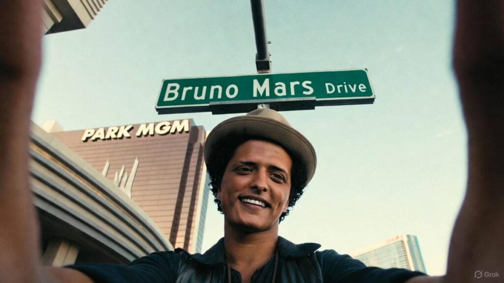 VEGAS MUZIKOS NAUJIENOS: Bruno Getting a Street, plius Hilary Duff,