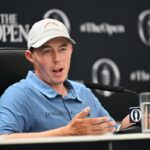 Mattas Fitzpatrickas kalbasi su sporto lažybininkais prieš atvirą čempionatą